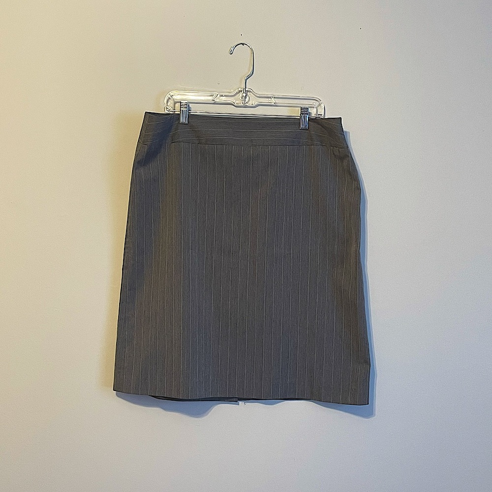 George Pinstriped Pencil Skirt